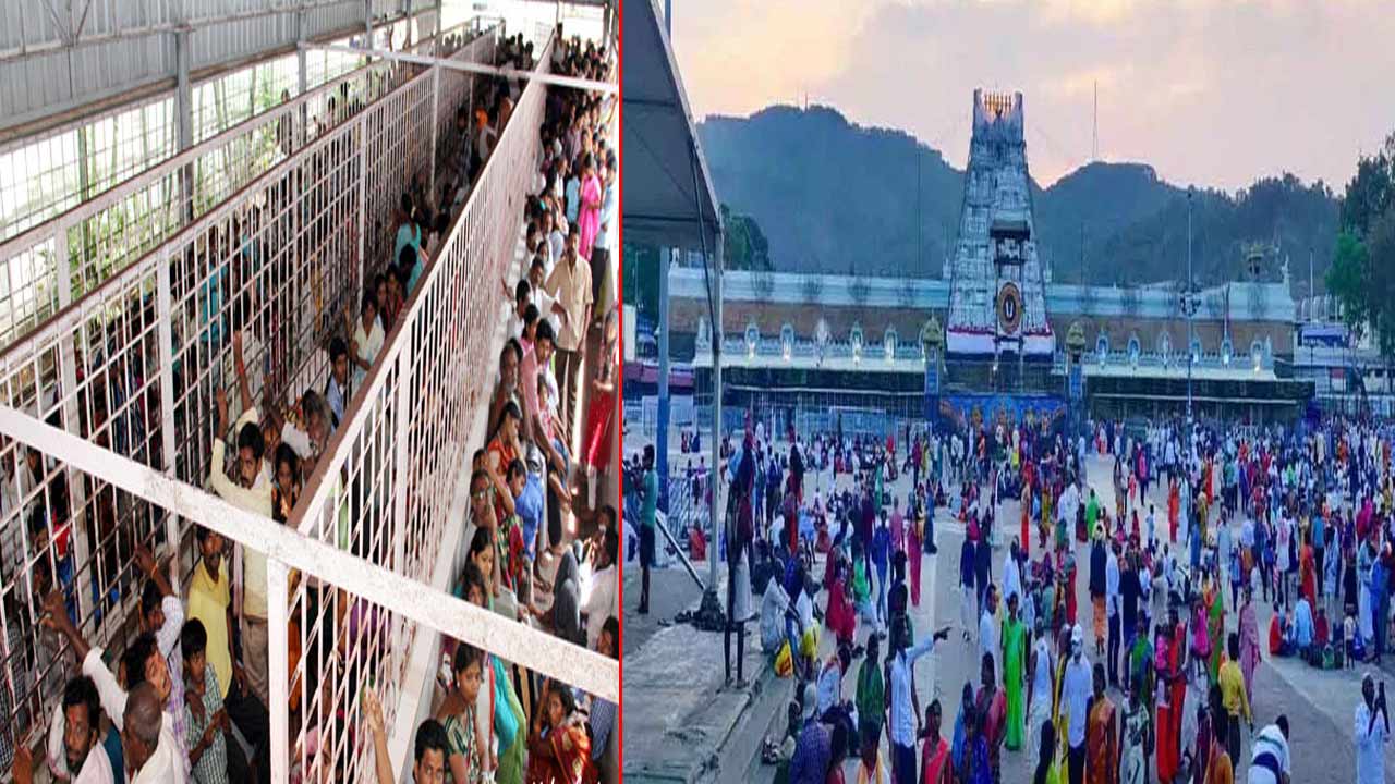 Tirumala Rush: తిరుమలలో భక్తుల రద్దీ.. శ్రీవారి దర్శనానికి 24 గంటల సమయం..