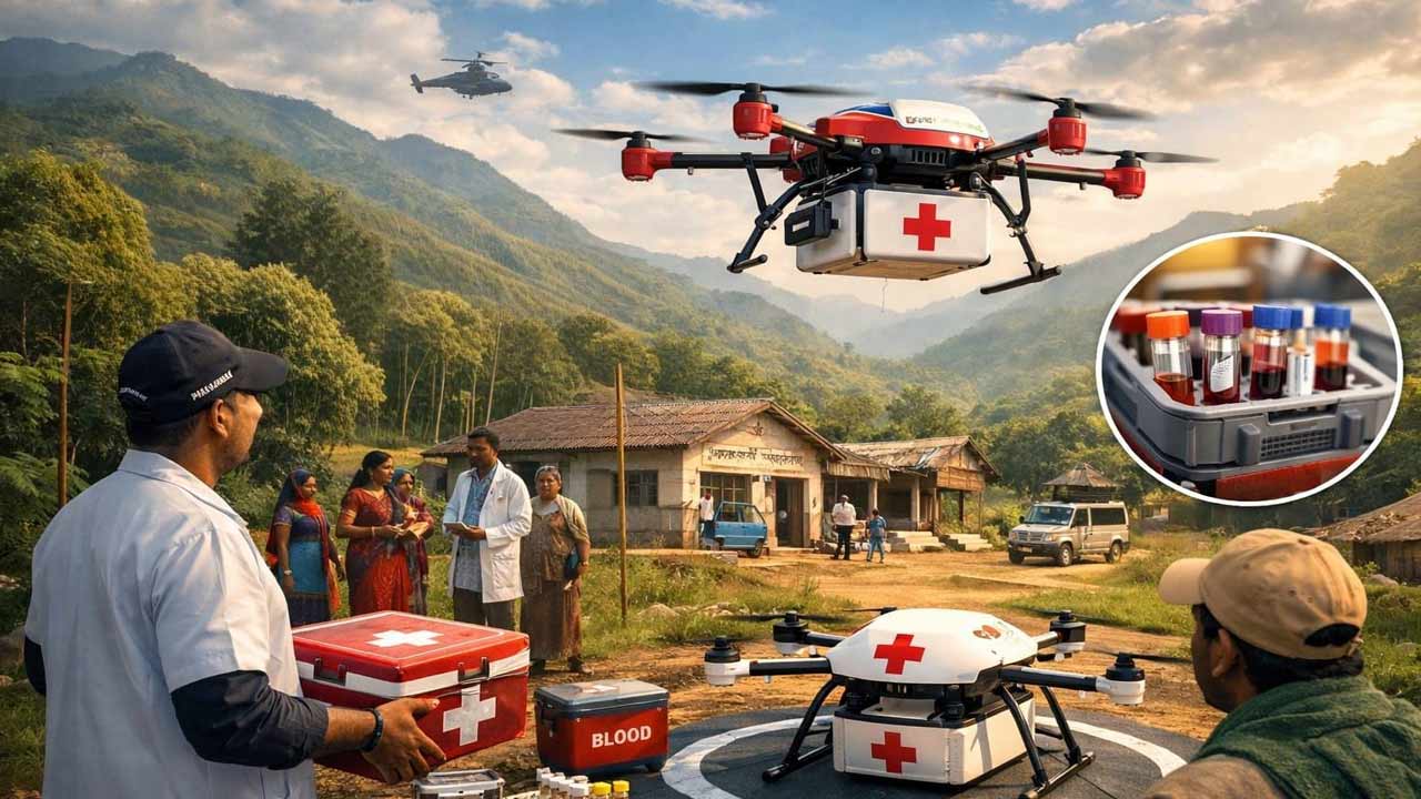 ap health department to deliver medicines to tribal areas via drones agreement finalized