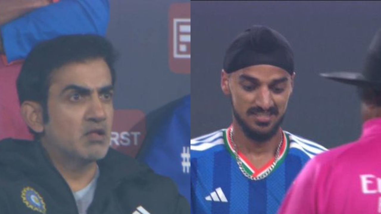 arshdeep singh creates unwanted record with 13 ball over coach gambhir furious video goes viral