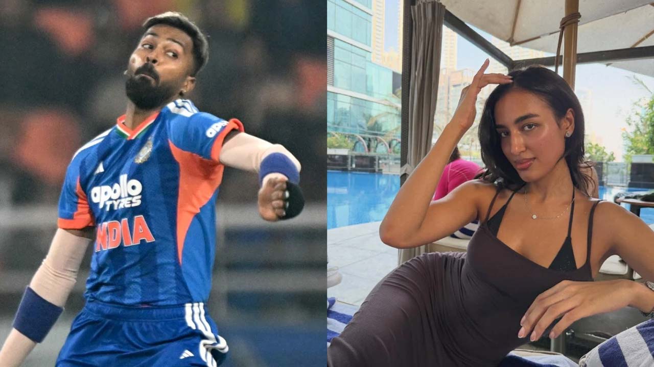 hardik pandya t20i record 1000 runs 100 wickets girlfriend mahika sharma reaction