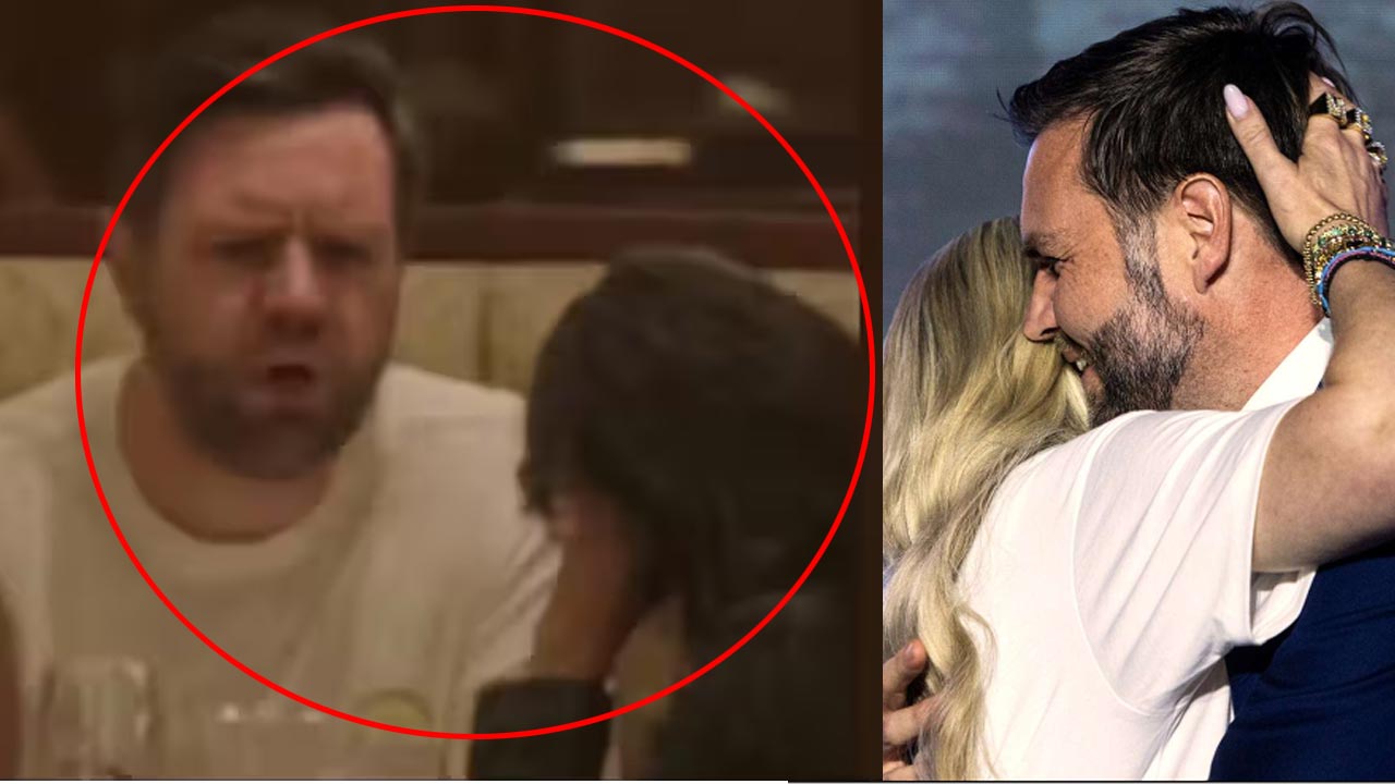 jd vance usha vance clash in restaurant photo viral