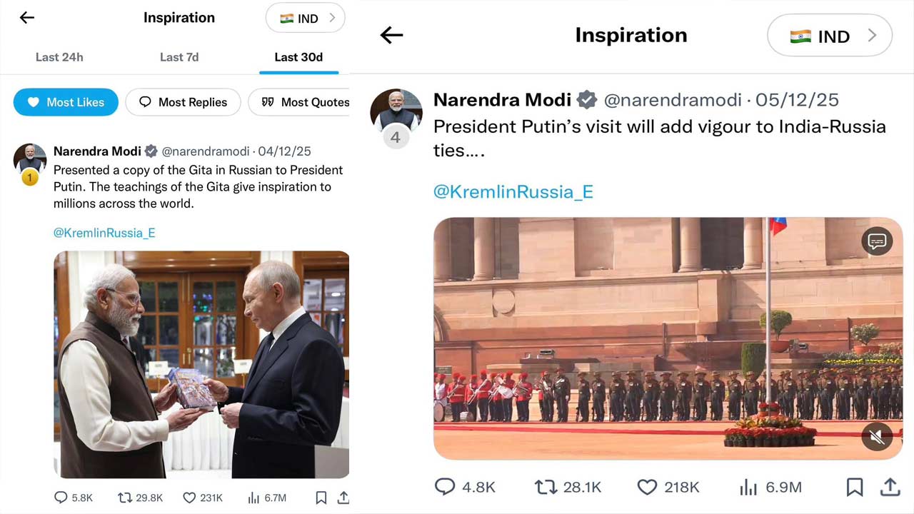 Modi Magic On X 2