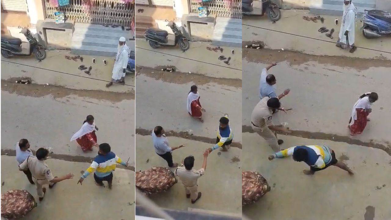 pamidi incident ravi attacks police with knife tension prevails