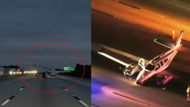 Plane Crash Video: ఫ్లోరిడా హైవేపై విమానం ఎమర్జెన్సీ ల్యాండ్.. కారును ఢీకొట్టి ఆగిన ఫ్లైట్