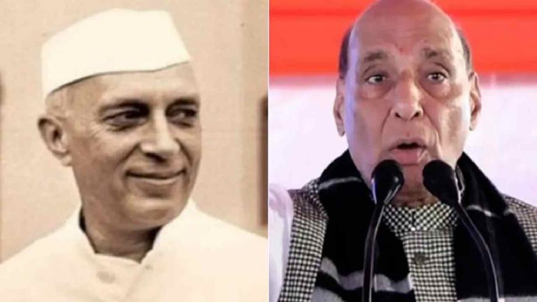 Rajnath Singh: నెహ్రూ ప్రజా ధనంతో “బాబ్రీ మసీదు”ను నిర్మించాలనుకున్నారు.. కాంగ్రెస్ ఫైర్..