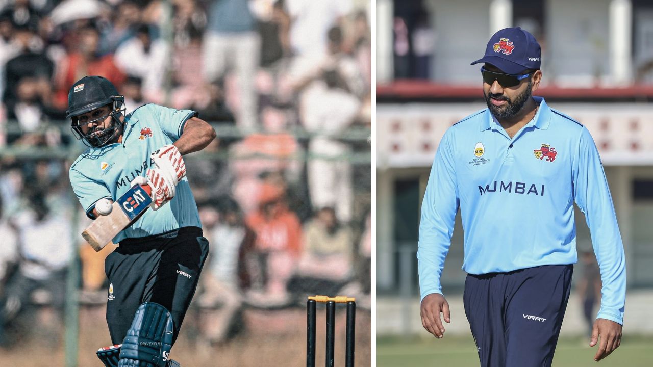 Vijay Hazare Trophy: సెంచరీతో రోహిత్ శర్మ ఊచకోత.. ముంబై భారీ విజయం..!