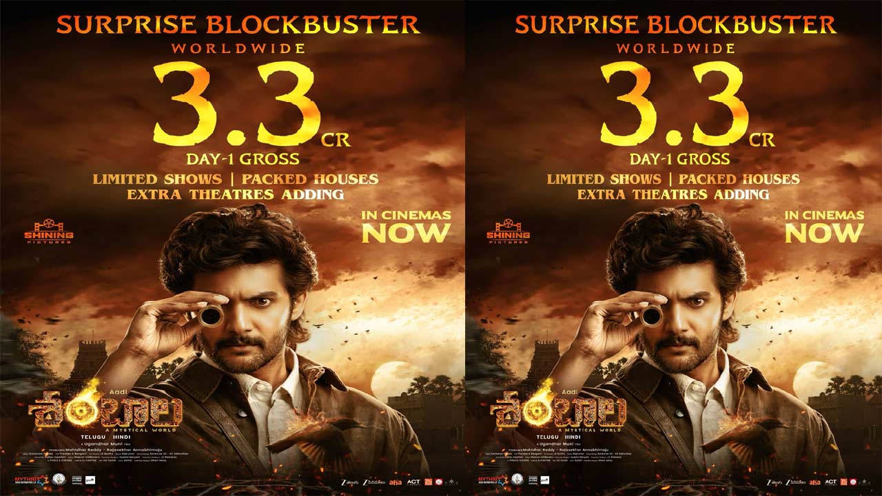 Shambala Day 1 Collection: రికార్డులు క్రియేట్ చేసిన ఆది సాయి కుమార్ ‘శంబాల’..