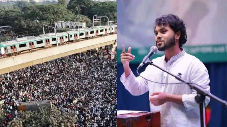 Bangladesh: ‘‘అతడి రక్తం వృధా కాదు’’.. హాది అంత్యక్రియల్లో భారత వ్యతిరేక నినాదాలు..