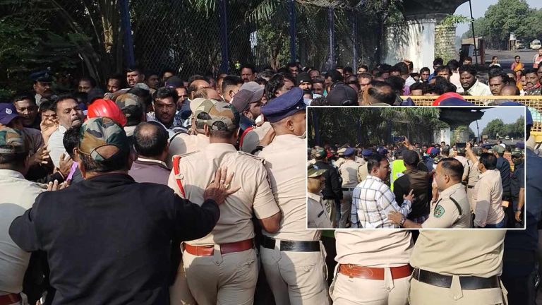 Tension at Gangavaram Port: గంగవరం పోర్టు దగ్గర టెన్షన్‌.. టెన్షన్‌..