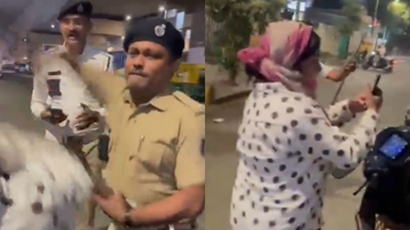 Constable Slaps Woman: మహిళను చెంప దెబ్బ కొట్టిన ట్రాఫిక్ కానిస్టేబుల్.. వైరల్ అవుతున్నవార్త