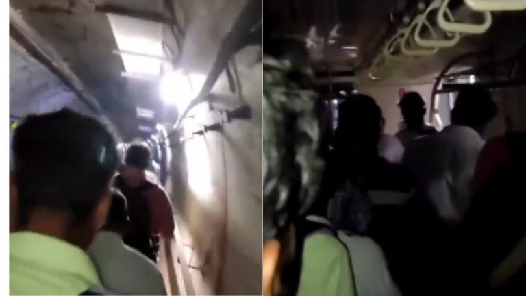 Metro Struked in Subway: సబ్‌వే కింద సడెన్‌గా ఆగిపోయిన మెట్రో..  భయపడిపోయన ప్రయణికులు