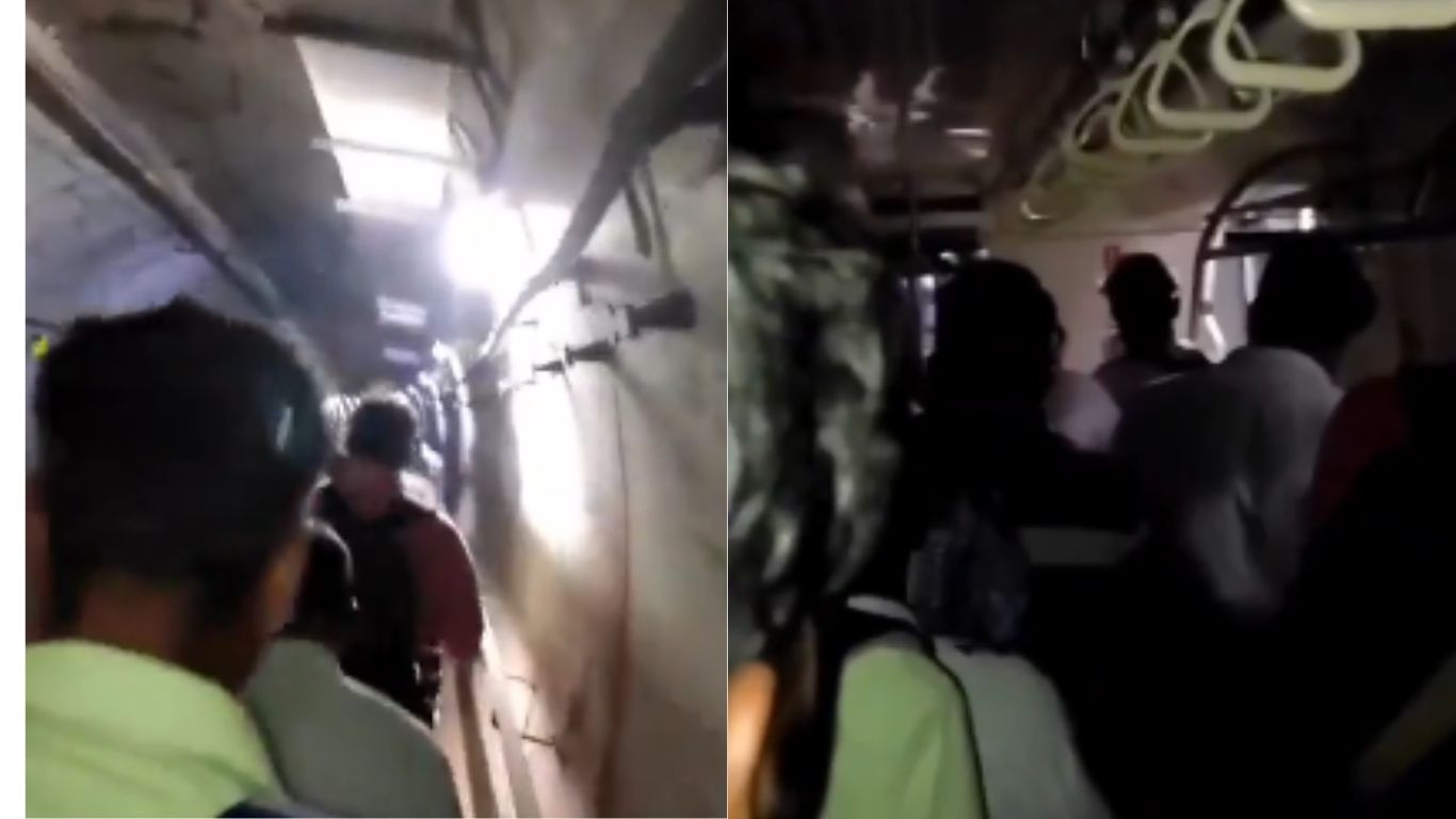 Metro Struked in Subway: సబ్‌వే కింద సడెన్‌గా ఆగిపోయిన మెట్రో..  భయపడిపోయన ప్రయణికులు