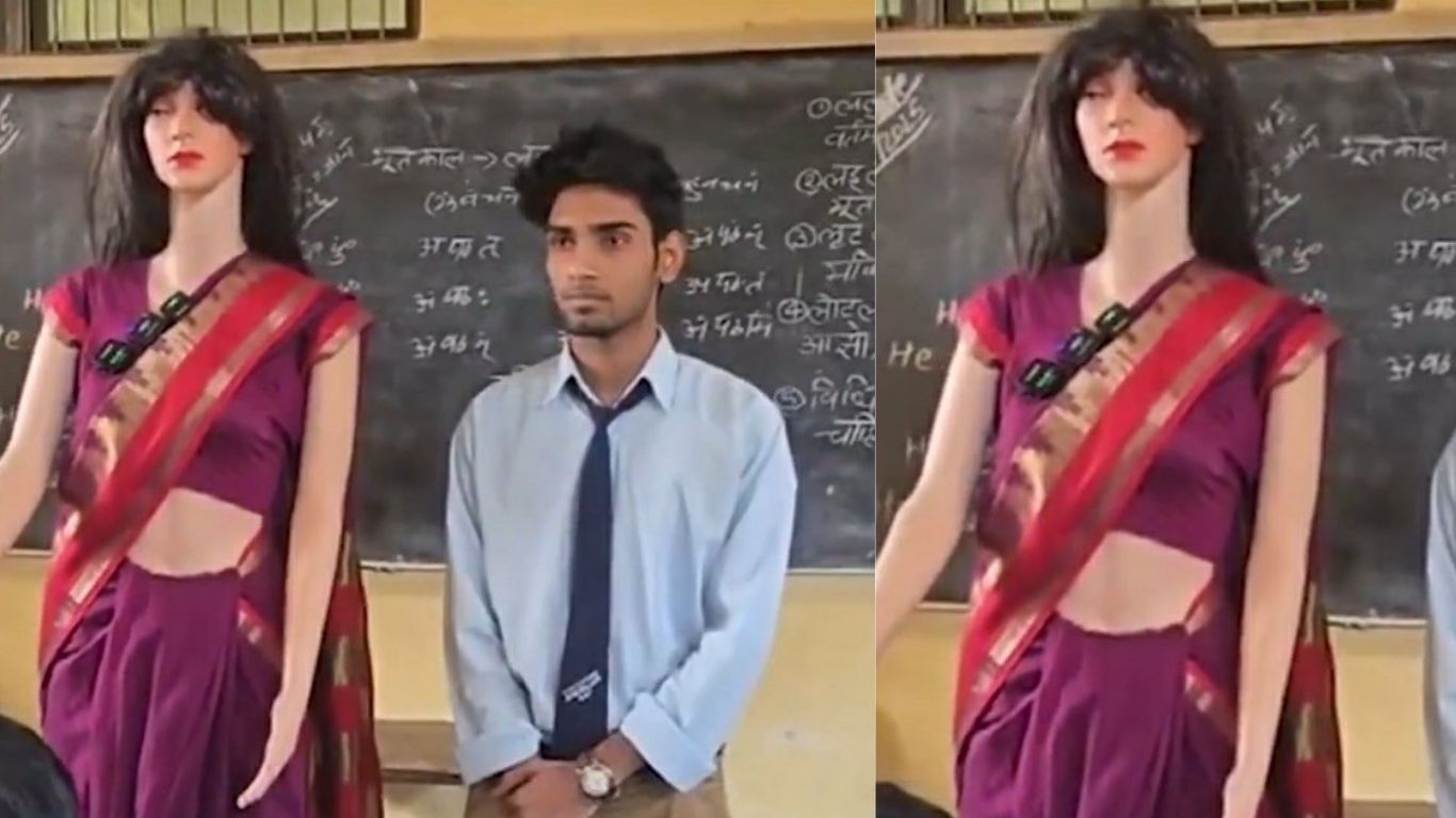 boy from uttar pradesh builds a talking teaching robot using scrap materials inspiring innovation story