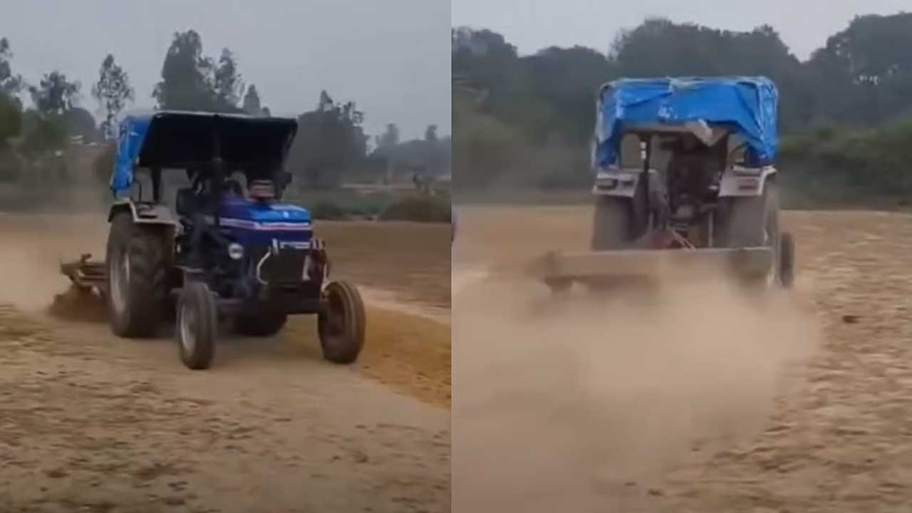 viral video angry cricketer ploughs pitch with tractor after not getting a chance to bat