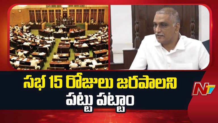 Harish Rao : అసెంబ్లీని 15 రోజులు జరపాల్సిందే.. బీఏసీ మీటింగ్‌లో హరీష్ రావు డిమాండ్..