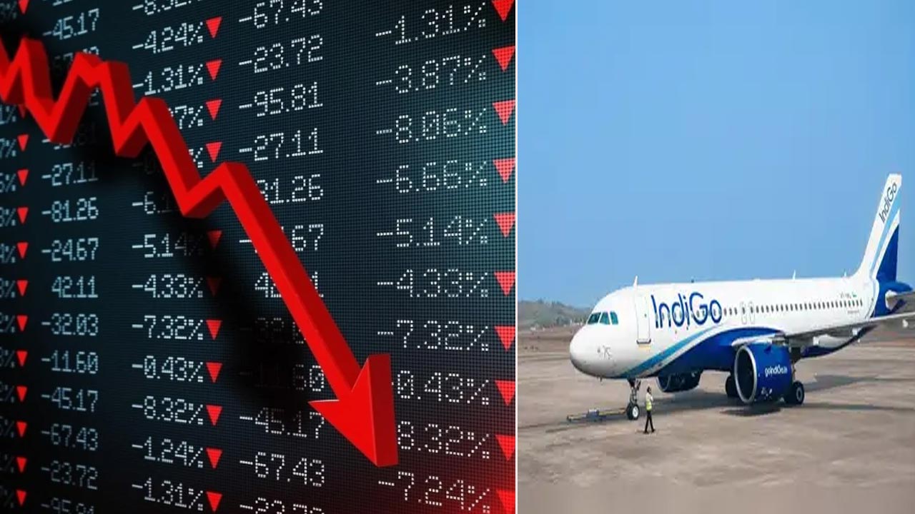 IndiGo Shares Crash: విమానాల రద్దు.. ఇండిగో షేర్లు భారీగా పతనం..