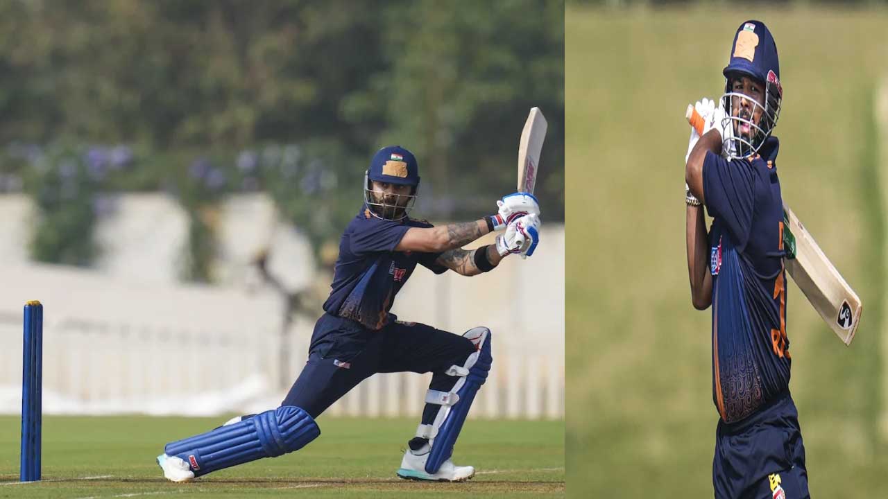 delhi vs gujarat virat kohli leads delhi to thrilling 7 run win in vijay hazare trophy