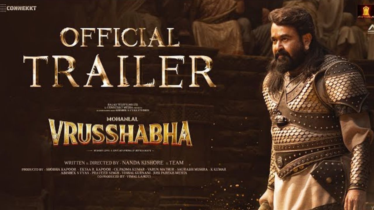 vintage mohanlal vrusabha telugu trailer release