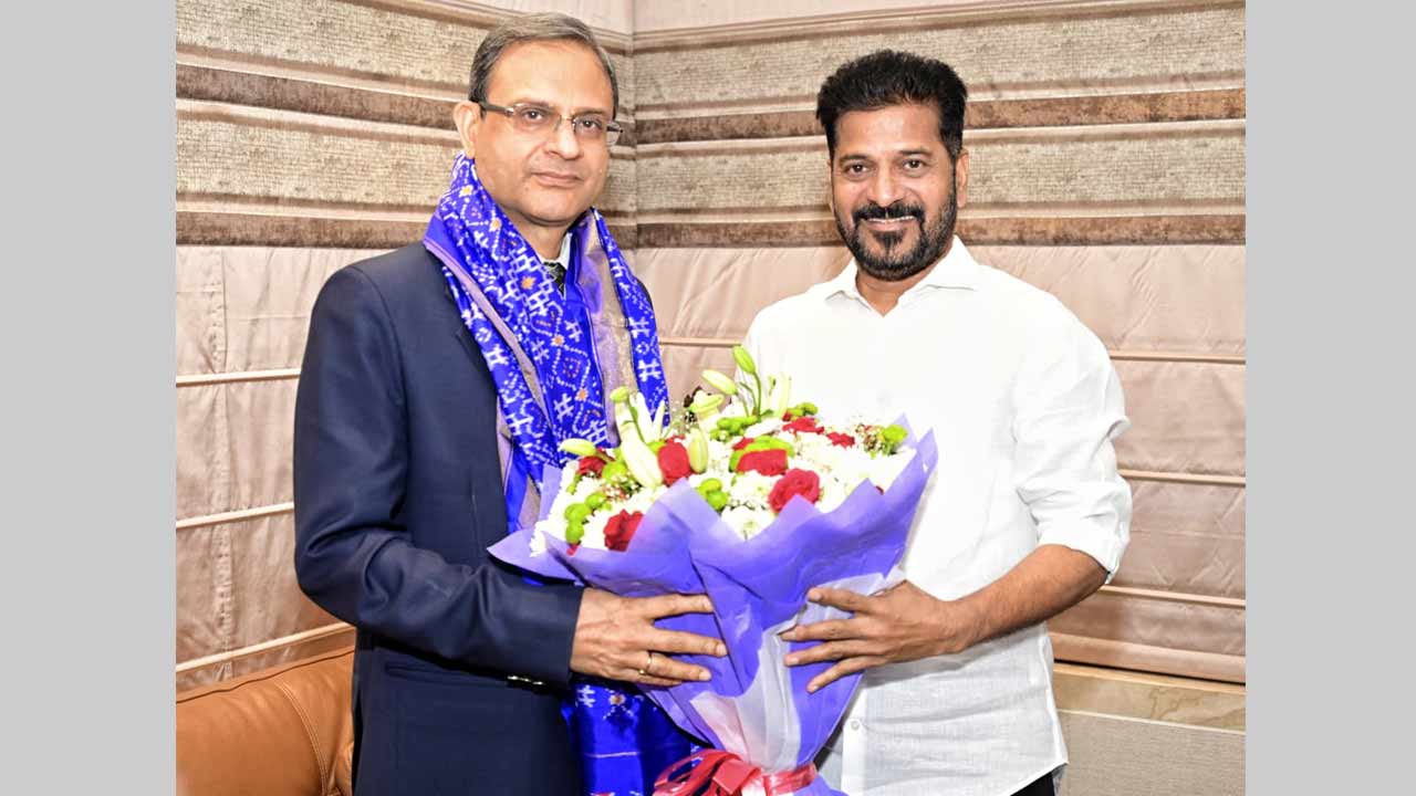 rbi governor sanjay malhotra paid courtesy visit to chief minister revanth reddy