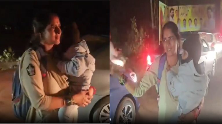 Kakinada: “సెల్యూట్ తల్లి”.. చంకలో చంటి బిడ్డతో ట్రాఫిక్‌ను క్లియర్ చేసిన ఉమెన్ కానిస్టేబుల్..