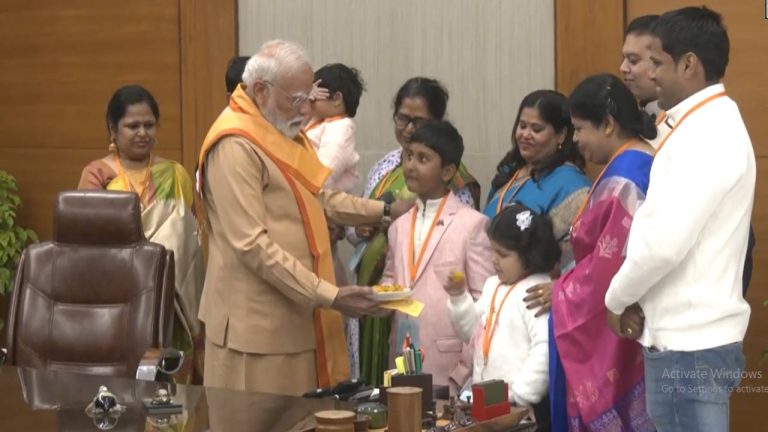 PM Modi: బీజేపీ కొత్త అధ్యక్షుడి పిల్లలతో మోడీ సంభాషణ.. వీడియో వైరల్