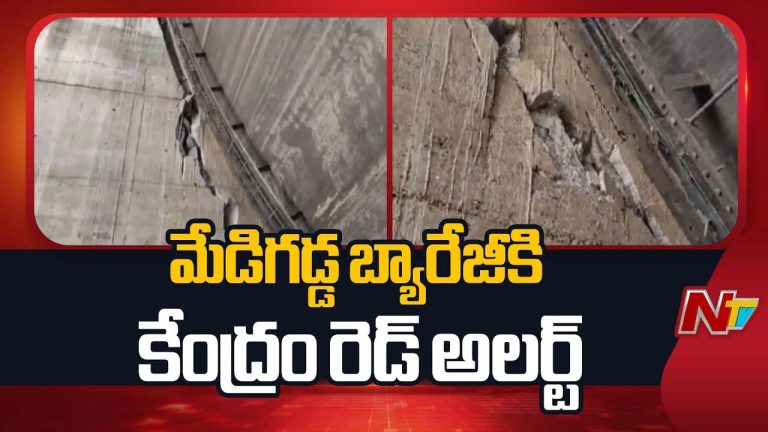 Medigadda Red Alert : మేడిగడ్డ బ్యారేజ్‌కు కేంద్రం రెడ్‌ అలర్ట్‌..