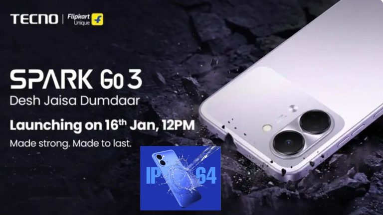 TECNO Spark Go 3: IP64 రేటింగ్, లాంగ్ లైఫ్ పనితీరుతో జనవరి 16న వచ్చేస్తోంది..!