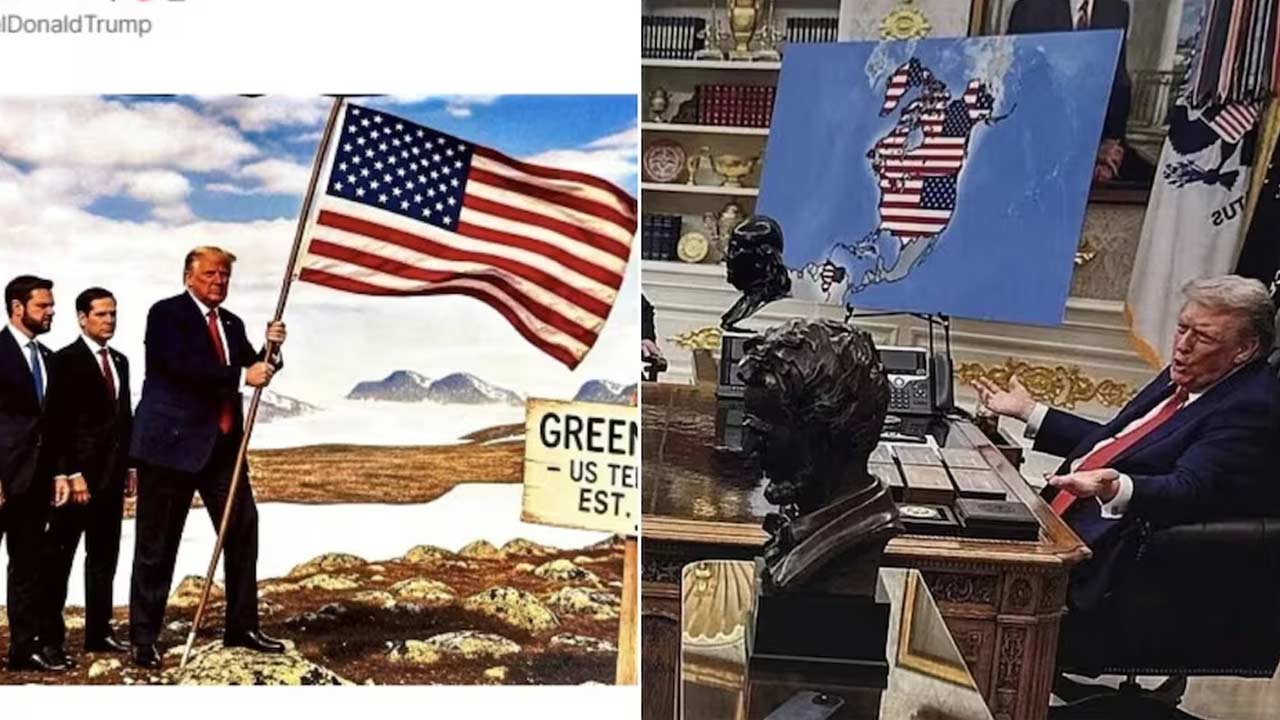 world trump eyes greenland canada venezuela new map controversy