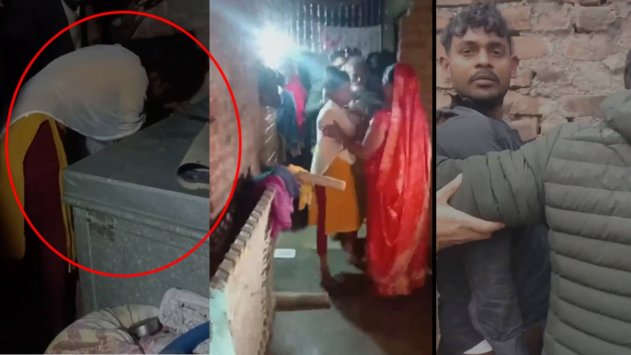 girlfriend hid her lover in a trunk in up