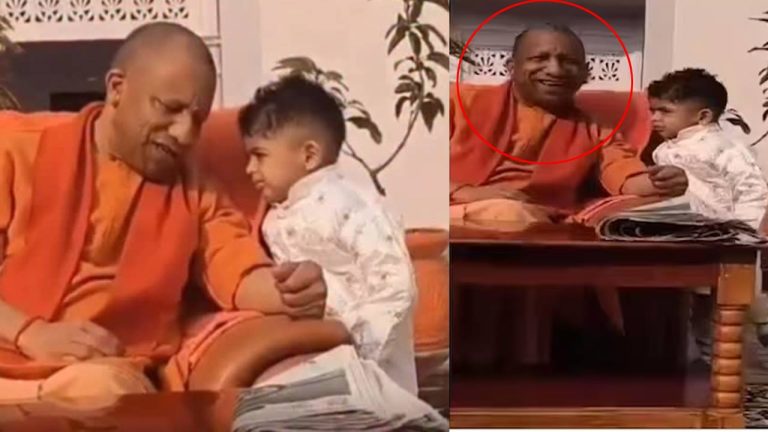 UP Video: ముఖ్యమంత్రి చెవిలో బుడ్డోడు గుసగుసలు.. వింతైన కోర్కెకు నవ్వుకున్న యోగి