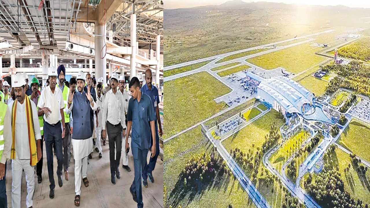 Bhogapuram Airport: కాసేపట్లో భోగాపురం ఎయిర్ పోర్టుకు తొలి విమానం..