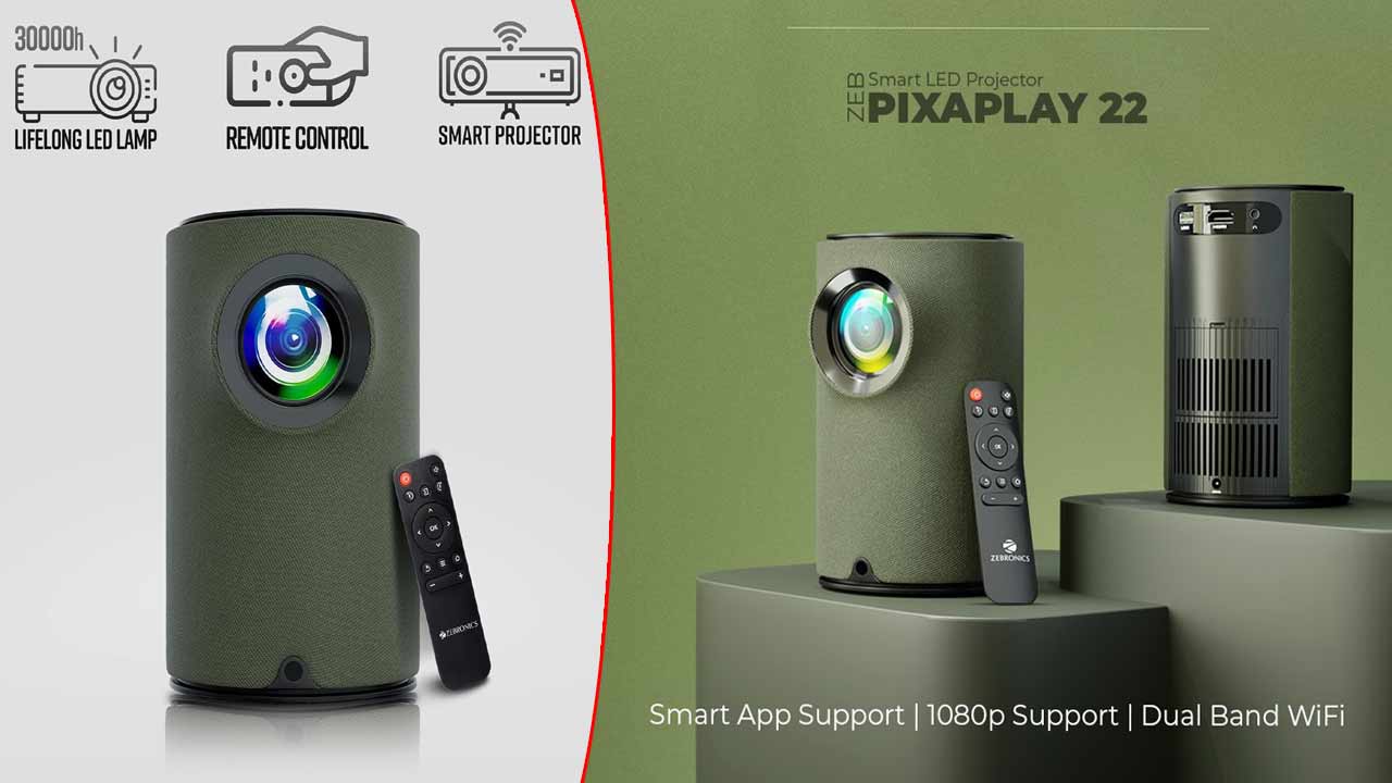 Zebronics Pixaplay 22: 150 అంగుళాల ప్రొజెక్షన్ సపోర్ట్‌తో కేవలం రూ.8,549కే జెబ్రానిక్స్ స్మార్ట్ ప్రొజెక్టర్