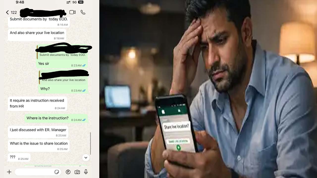 Sick Leave: సిక్‌లీవ్‌ అడిగితే లైవ్ లొకేషన్ షేర్ చేయమన్న మేనేజర్..