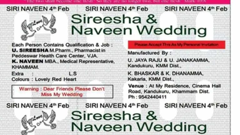 Viral : టాబ్లెట్ షీట్ అనుకున్నారా..? అది వెడ్డింగ్ కార్డు..!