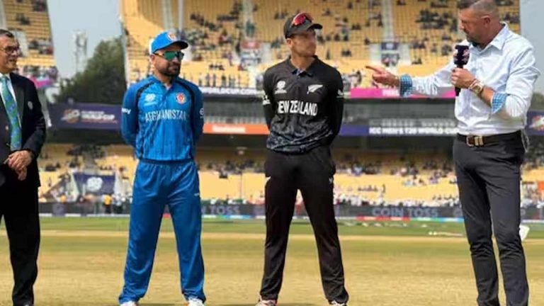 AFg vs NZ T20 WC: టాస్ గెలిచి బ్యాటింగ్ ఎంచుకున్న ఆప్ఘనిస్తాన్.. ప్రతీకారం తీర్చుకోవడానికి సిద్ధమైన కివీస్