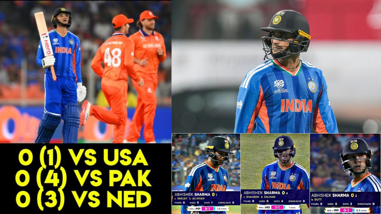 abhishek sharma equals unwanted t20 world cup record with three consecutive ducks