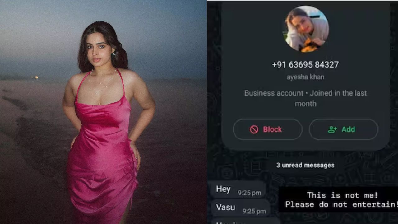 ayesha khan warns followers whatsapp imposter fake profile