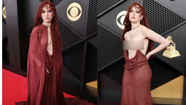 Grammy Awards 2026 : గ్రామీ వేదికపై టాప్‌లెస్ లుక్‌లో అమెరికన్ సింగర్ ‘బోల్డ్’ లుక్ వైరల్!