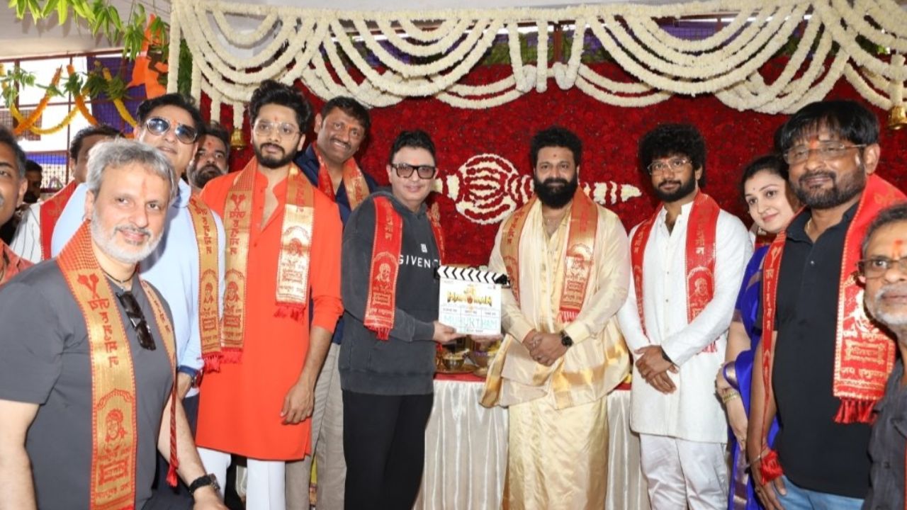 jai hanuman movie launch anjanadri betta rishab shetty prasanth varma