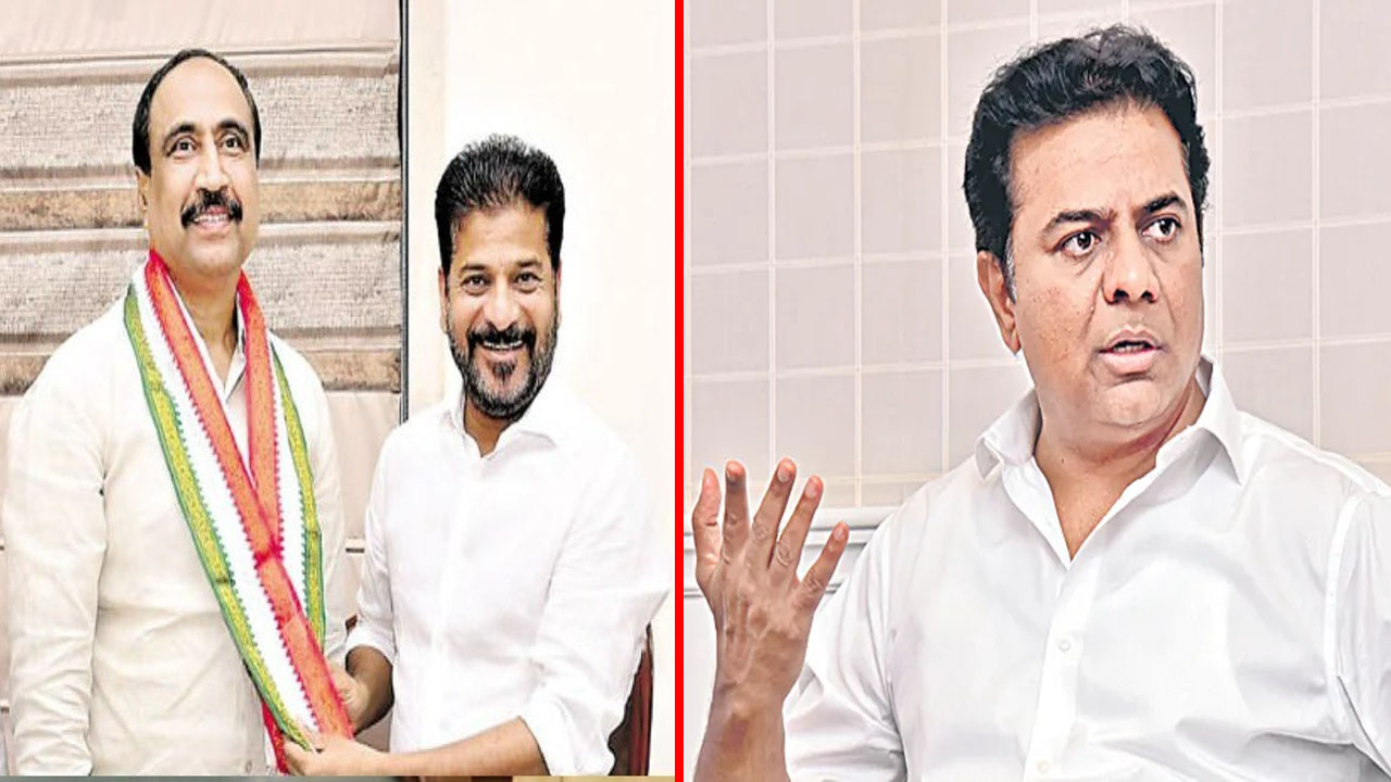 ktr slams speaker on defection disqualification petitions