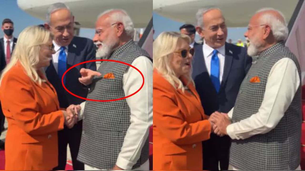 sara netanyahu modi dress goes viral