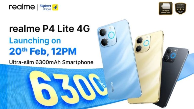 మిలిటరీ గ్రేడ్ బిల్డ్ క్వాలిటీ, HD+ IPS LCD డిస్‌ప్లే, 6300mAh బ్యాటరీ స్మార్ట్ ఫోన్ Realme P4 Lite 4G కేవలం రూ.7999కే లాంచ్!