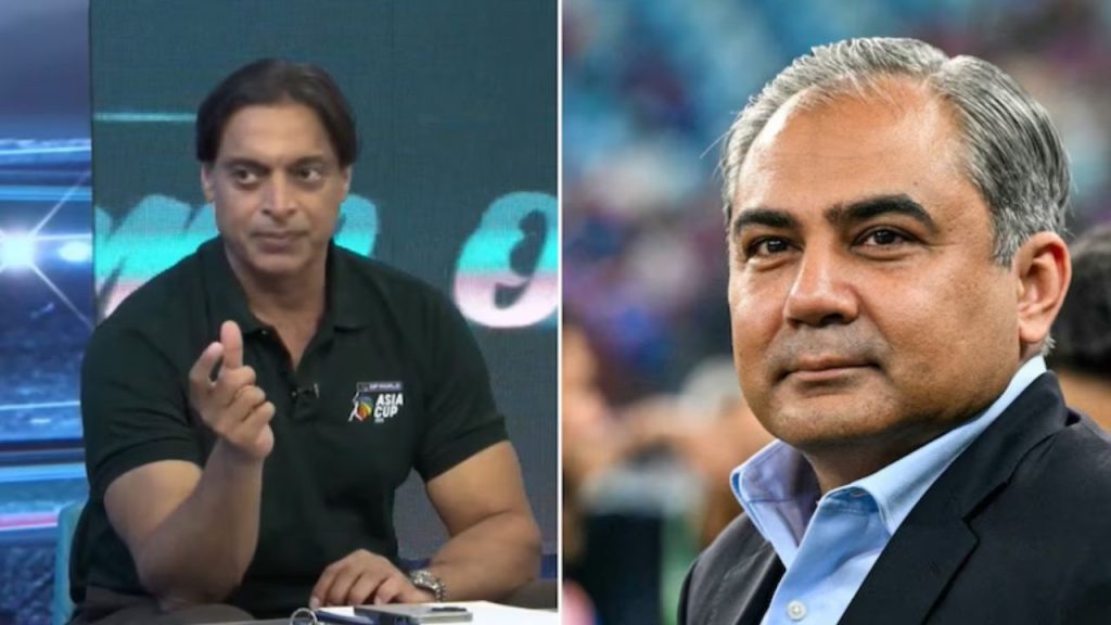 Shoaib Akhtar, Mohsin Naqvi