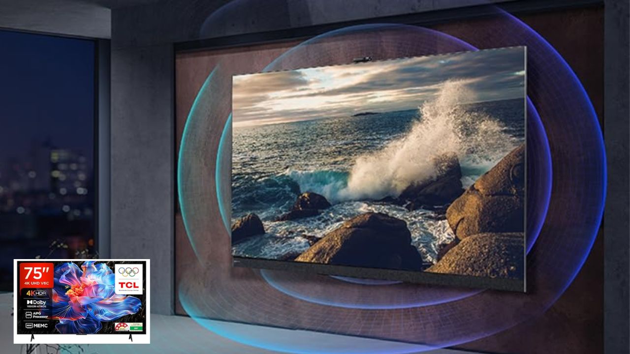 tcl 75 inch 4k ultra hd smart google tv at huge discount premium home theatre experience at rs 65990 only