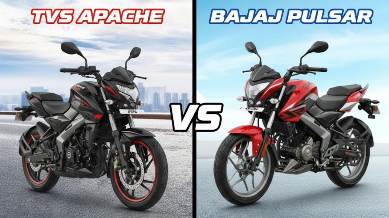 tvs apache rtr 200 4v vs bajaj pulsar ns200 power mileage features price comparison