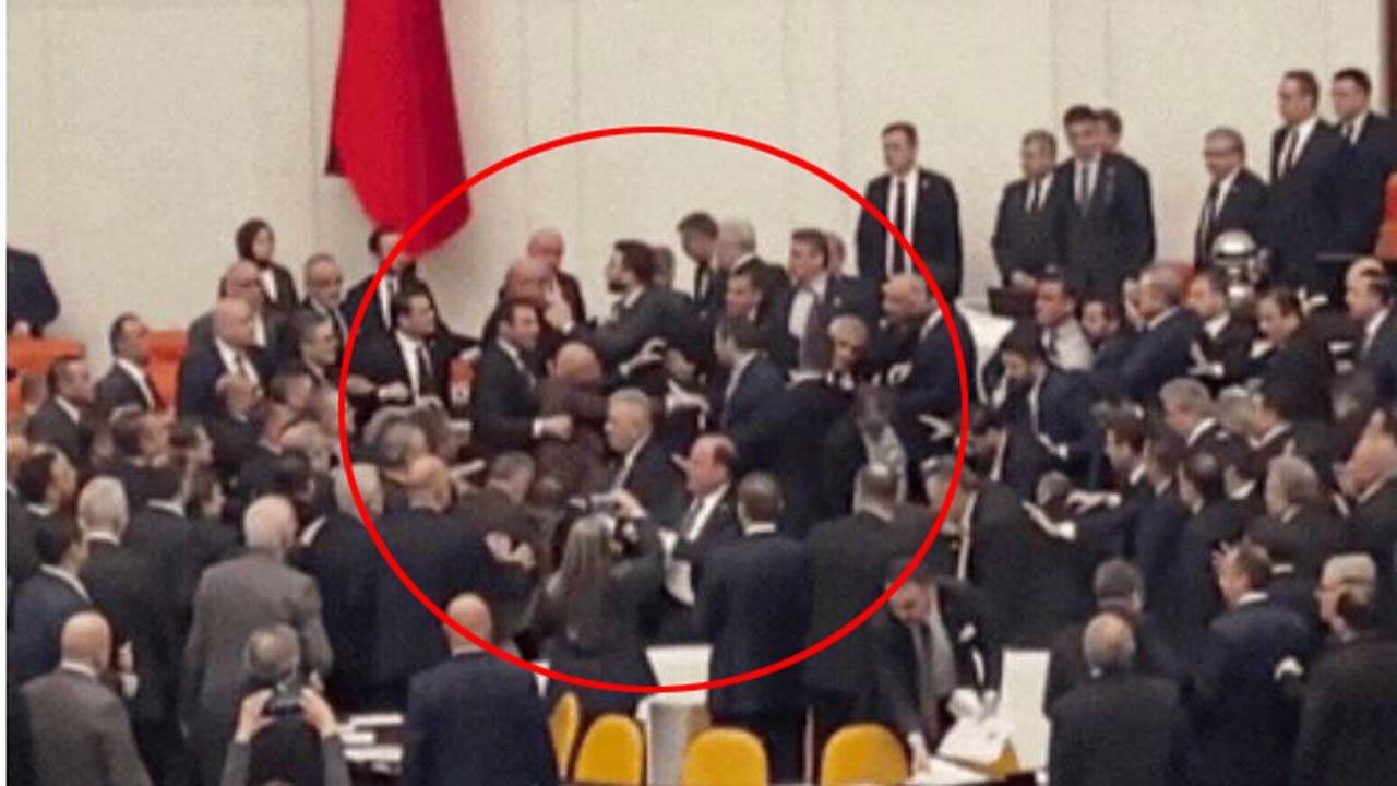 fighting in the turkish parliament video viral