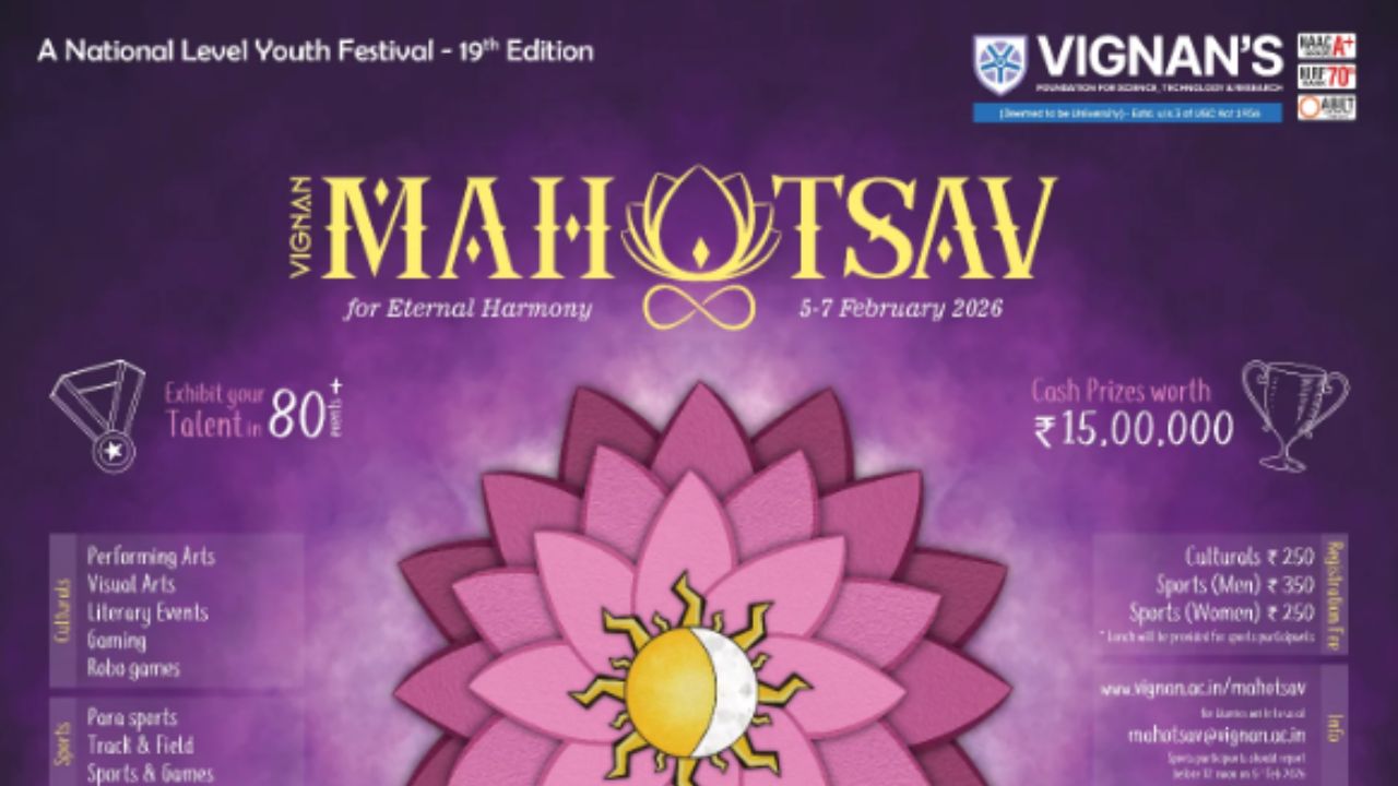 vignan mahotsav 2026 follow your heart ignore the noise dixith shetty inspires students