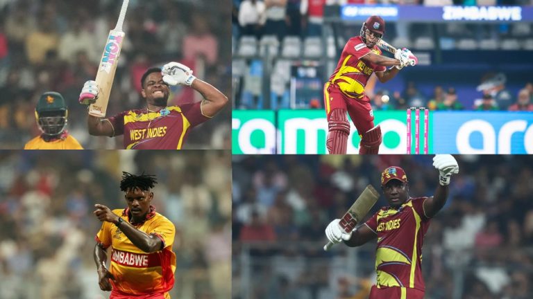 WI vs Zimbabwe: జింబాబ్వే బౌలర్లకు ‘రక్తకన్నీరు’.. సిక్సర్లతో విరుచపడ్డ విండిస్ బ్యాటర్లు!