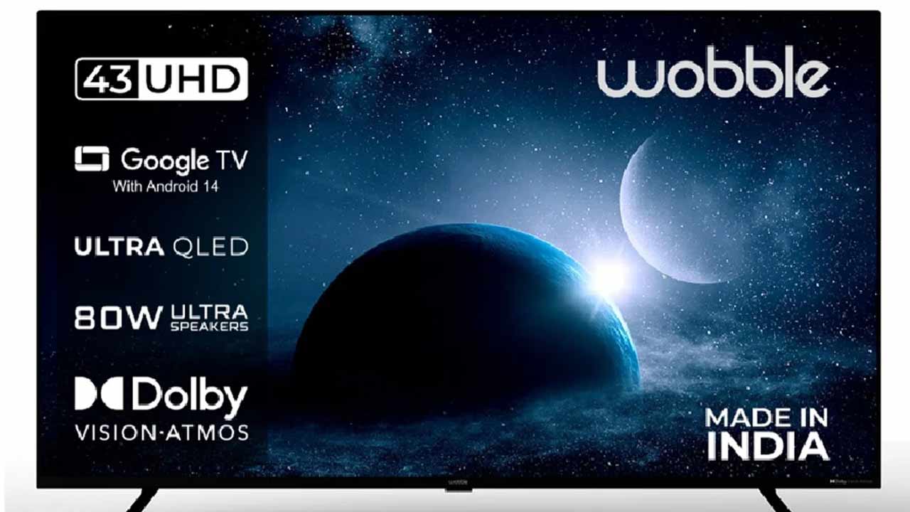 సగం ధరకే Wobble QLED TV.. బెస్ట్‌ ఫీచర్లు, క్వాలిటీ సౌండ్‌..