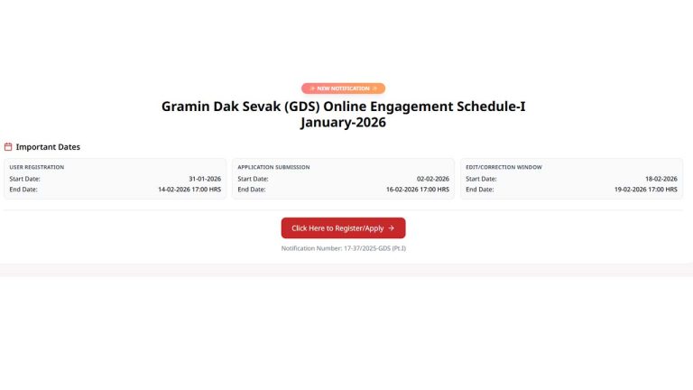 India Post GDS Recruitment 2026: గ్రామీణ డాక్ సేవక్ రిక్రూట్‌మెంట్.. 28740 పోస్టులు.. దరఖాస్తుకు నేడే లాస్ట్ డేట్